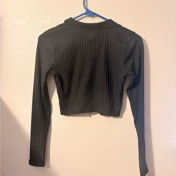 Jordan Black Ribbed Cropped Jacket - Picture 2 of 4